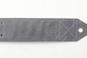 Sangle de guitare en cuir gris