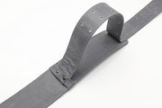 Sangle de guitare en cuir gris