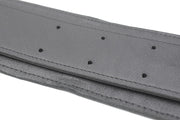 Guitar strap custom black leather