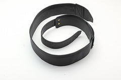 Guitar strap custom black leather
