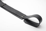 Guitar strap custom black leather