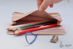 Pencil case leather women