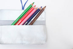 Trousse crayon en cuir originale