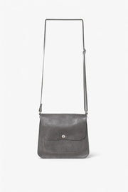 Large leather handbag black shoulder strap with pockets