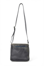 Grand Sac à Main en Cuir Gris - Pièce Unique d'Artisanat de Luxe à Rennes