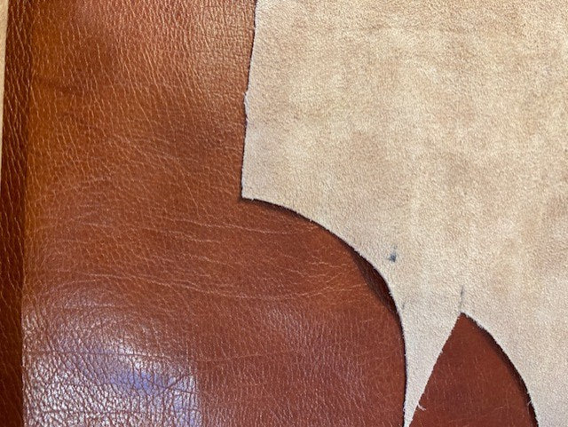 Portefeuille en cuir marron sur-mesure pour Melissa