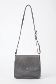 Grand Sac à Main en Cuir Gris - Pièce Unique d'Artisanat de Luxe à Rennes