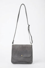Grand Sac à Main en Cuir Gris - Pièce Unique d'Artisanat de Luxe à Rennes