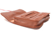 Brown tobacco pouch soft leather