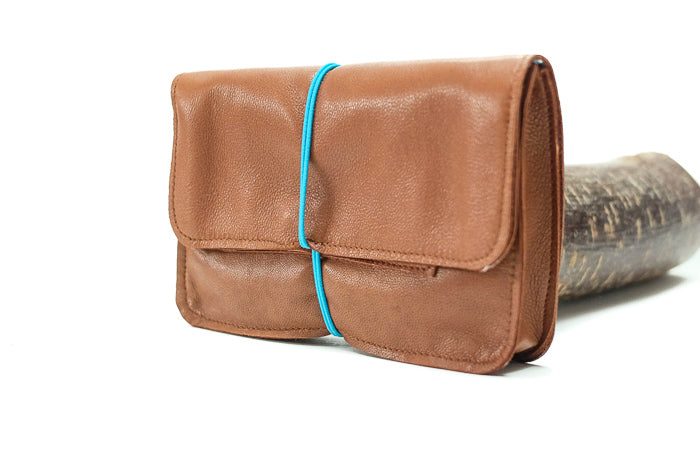 Brown tobacco pouch 