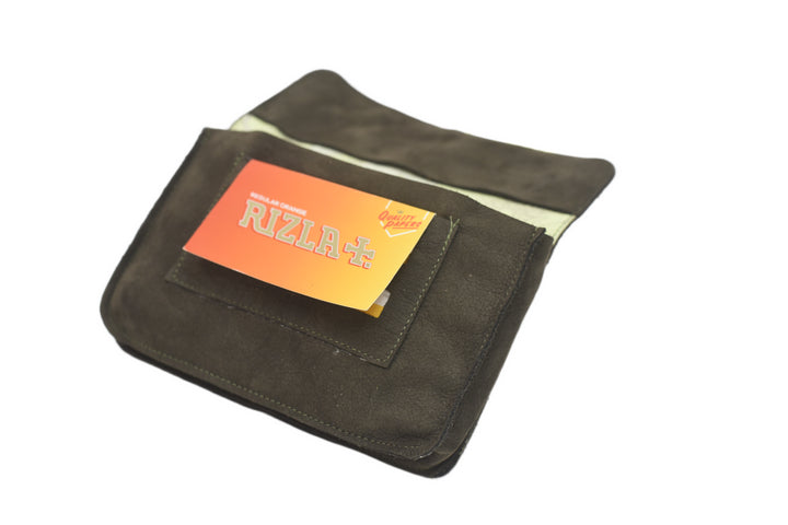 Blague à tabac kaki