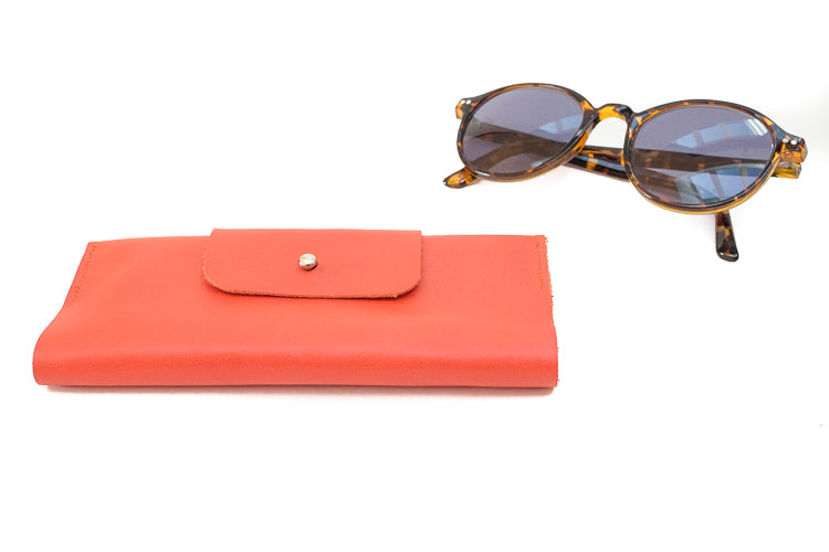 Etui lunettes orange