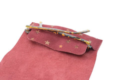 Etui lunettes bordeaux étoiles