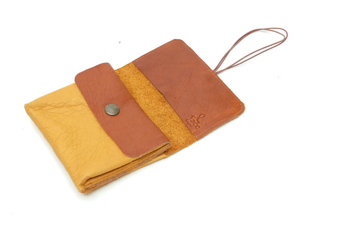 Grand porte-monnaie jaune