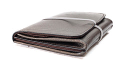 Porte-monnaie en cuir bronze