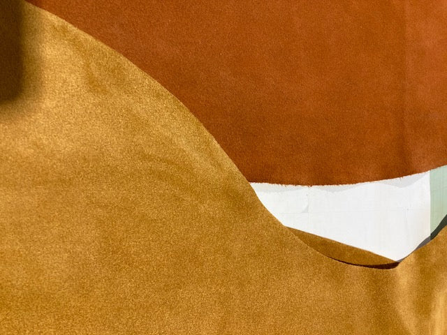 Small crossbody leather handbag blue  