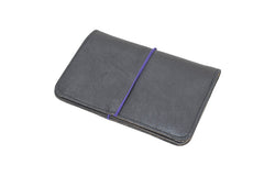Minimalist brown dark Pamilacan wallet interior showing slots for 6 to 7 cards and matching fabric lining.
