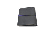 Minimalist brown dark Pamilacan wallet interior showing slots for 6 to 7 cards and matching fabric lining.