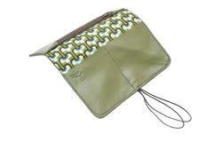 Pamilacan thin wallet – Leather green anti-swelling