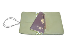 Pamilacan thin wallet – Leather green anti-swelling