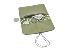 Pamilacan thin wallet – Leather green anti-swelling
