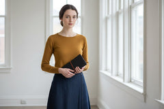 Porte-chéquier en cuir noir