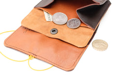 porte monnaie marron