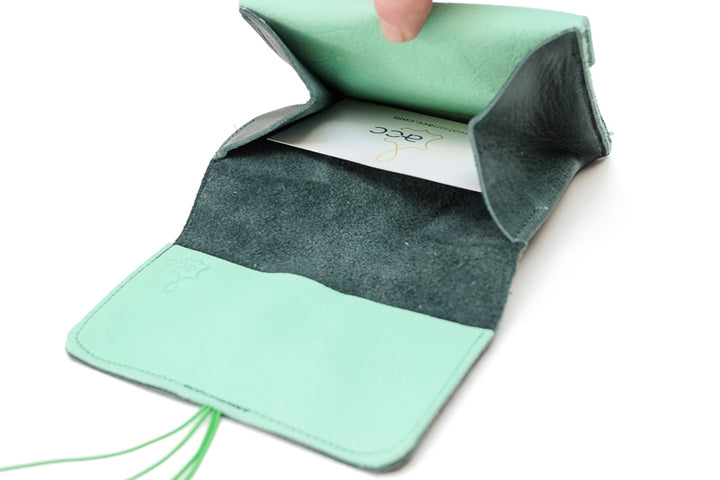 Grand porte monnaie vert