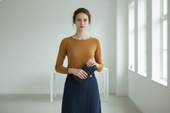 Portefeuille-chéquier en cuir noir