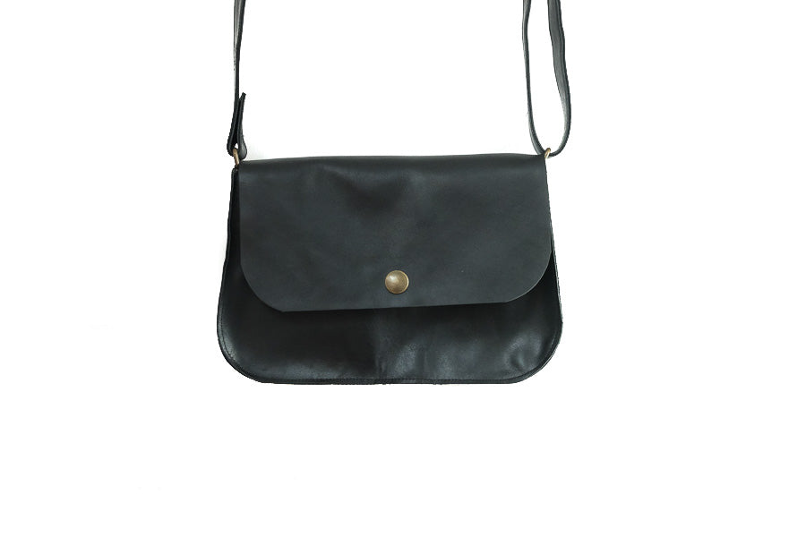 Small Leather Handbag black