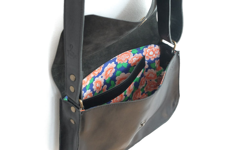 Small Leather Handbag black