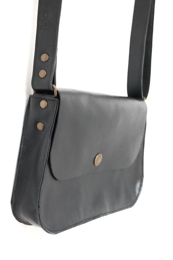 Small Leather Handbag black