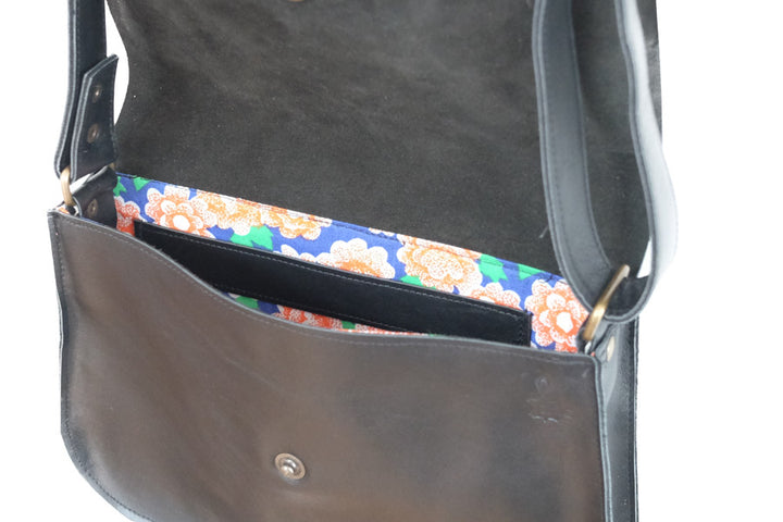 Small Leather Handbag black