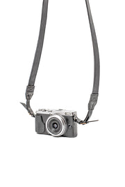 Sangle appareil photo en cuir noir