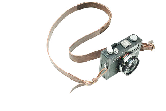 Sangle appareil photo en cuir camel 90 cm