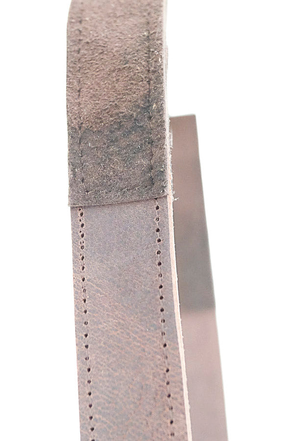 Sangle appareil photo longue cuir marron