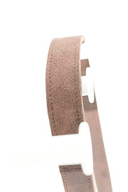 Sangle appareil photo longue cuir marron