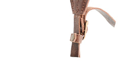 Sangle appareil photo longue cuir marron