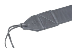 Sangle de guitare en cuir bleu