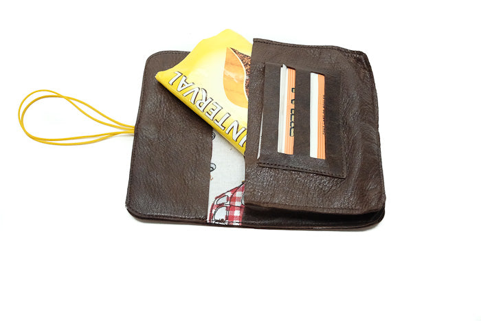 tobacco pouch leather brown