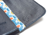 Petit porte-monnaie en cuir bleu foncé - Photo 2
