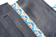 Petit porte-monnaie en cuir bleu foncé - Photo 6