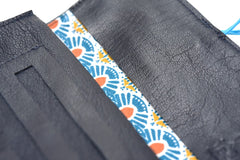 Petit porte-monnaie en cuir bleu foncé - Photo 6