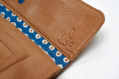 pochette à tabac à rouler en cuir recyclé de couleur camel - Photo 10