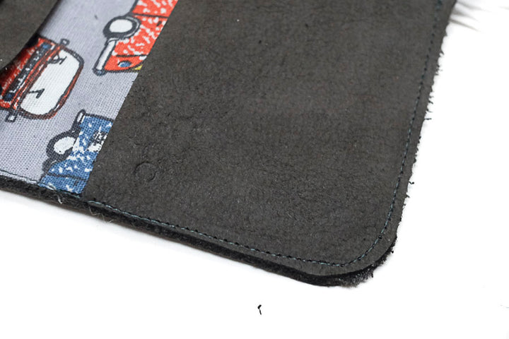 Blague à tabac en daim kaki recyclé