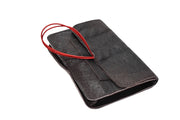 Pochette à tabac en cuir marron solex pour homme en cuir marron fait main à Rennes - Photo 4