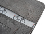 Pochette à tabac en cuir marron solex pour homme en cuir marron fait main à Rennes - Photo 11