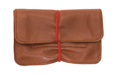 blague à tabac en cuir camel