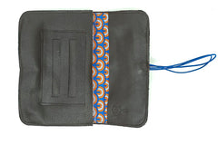 Blague à tabac en cuir noir souple