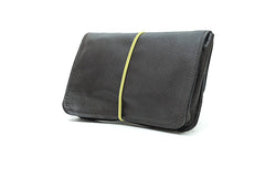 Blague à tabac en cuir noir